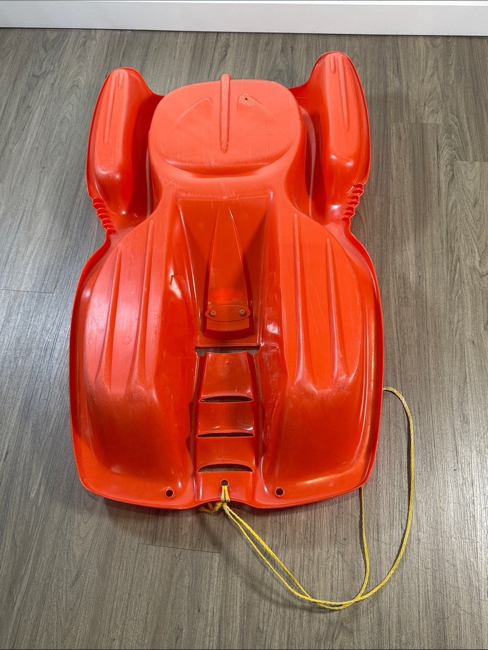 Red Snow Sled with Pull Rope - Picture 6 of 9